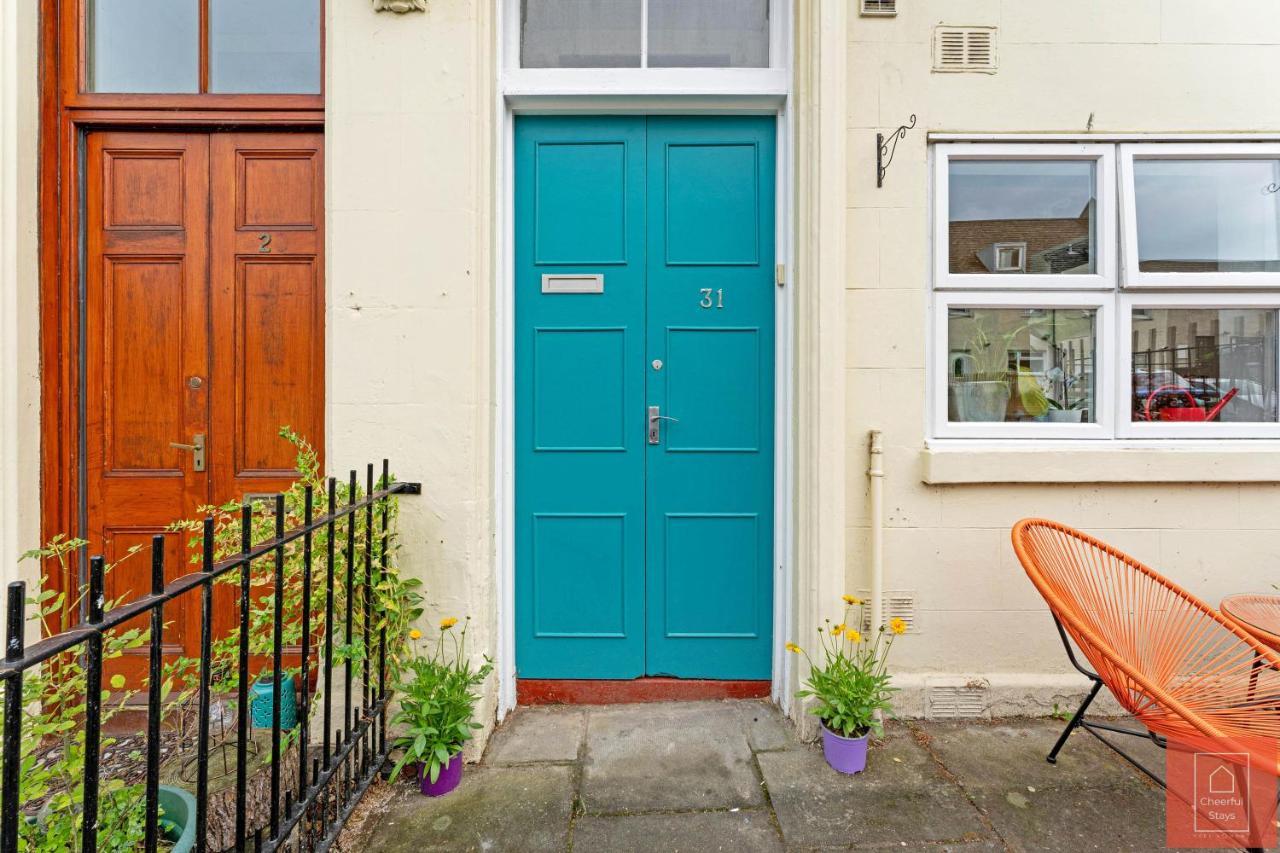 Cheerful Stays: Spacious Flat In Vibrant Leith Edinburgh Exterior foto